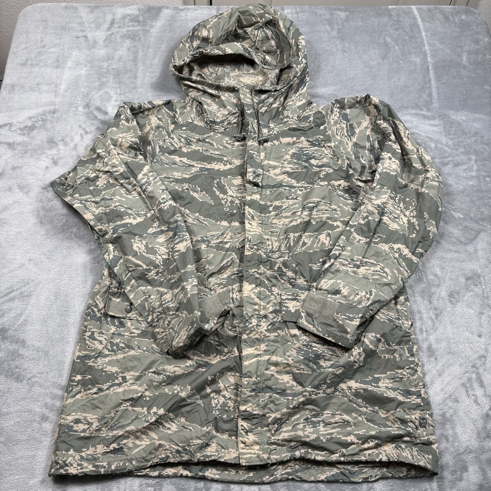 ORC Industries Parka Improved Rainsuit Jacket Green Camouflage Size Small